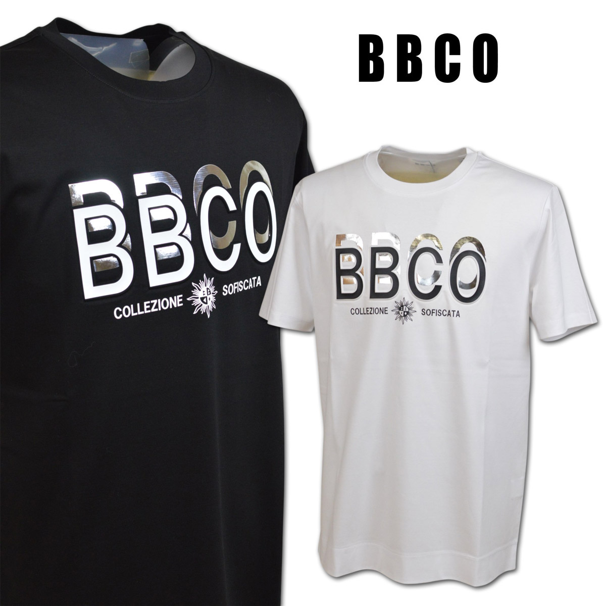 ビビコ 半袖Tシャツ メンズ 春夏用 黒 白 M L LL 62-2586-01【 送料無料 】 [ BBCO 半袖 Tシャツ 大きいサイズ ゴルフ かっこいい おしゃれ ゆったり プレゼント ギフト 即納 ]｜ＲＯＵＮＤ ＯＶＥＲ
