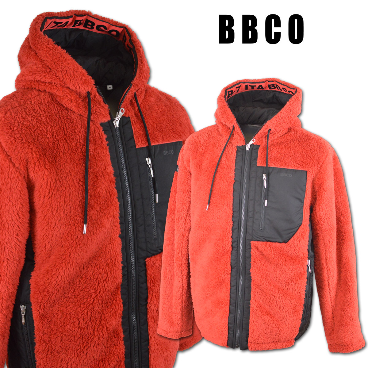 BBCO ビビコ ブルゾン メンズ 秋冬用 赤 M a35-3117-01-65 【 送料無料 】 [ BBCO 長袖 中綿 大きいサイズ ゴルフ かっこいい おしゃれ ゆったり プレゼント ギフト ]