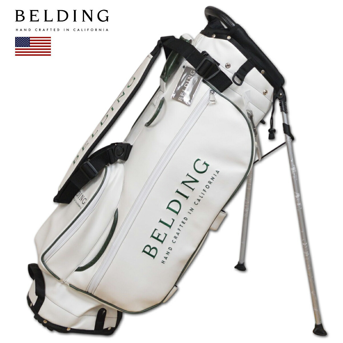 BELDING キャディバッグ メンズ 白 緑であること hbcb850171\u003cBR\u003e【  貨物輸送無料 】[ ベルディング サンバード 3.0 ゴルフ 照明ランプ 8.5in 8.5型 5取りわける ゴルフ御徒面子 キャディバック かっこいい 今めかしい golf 御前上等 レア 押さえる 照明ランプ御徒面子 父の日 ]