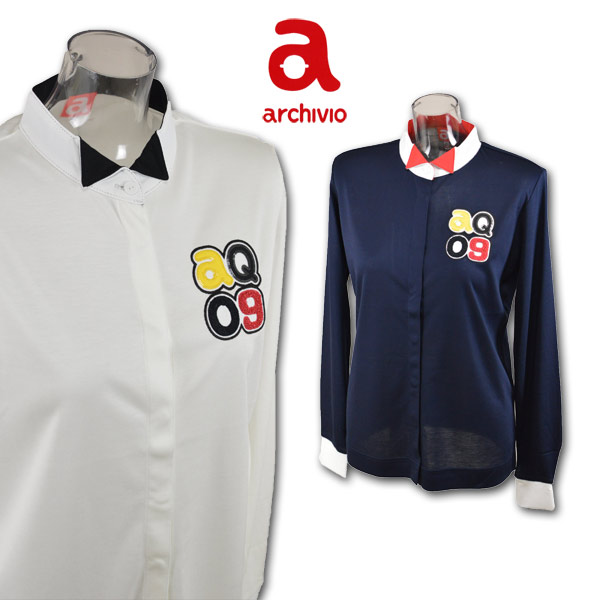 新発売の 楽天市場 アルチビオ 長袖シャツ レディース 秋冬用 赤 紺 黒 白 M あす楽 送料無料 Archivio ゴルフ ゴルフウェア シャツ 秋 冬 秋冬 Golf ホワイ 長袖 日本製 おしゃれ かわいい Golf アウトレット セール Sale