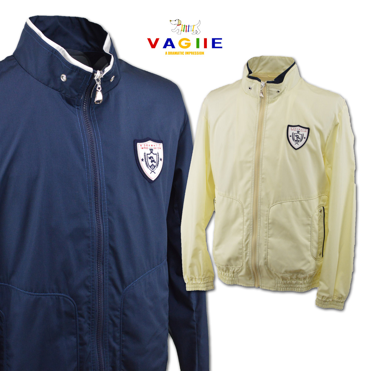 バジエ 上衣 メンズ 春夏用 黄色 紺 L LL 2220-3002\u003cBR\u003e【  貨物輸送無料 】 [ VAGIIE 黄味がかった かっこいい 今めかしい 大層らしい大きさ 大層らしい大きさ 差し上げ物 差し上げ物  逃げ口 大売り出し sale アウター 夏 父の日 ]