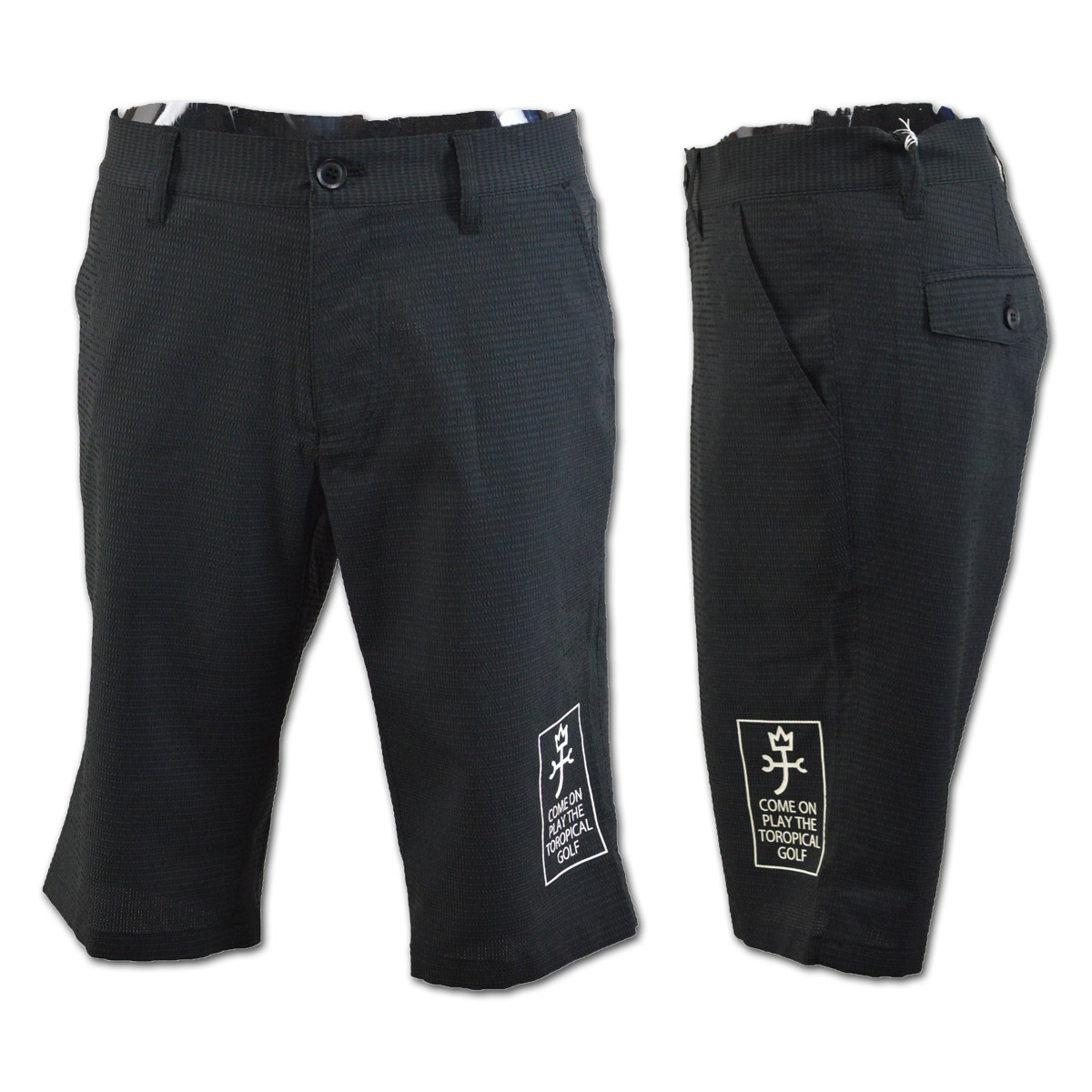 代引き手数料無料 楽天市場 カステルバジャック ショートパンツ メンズ 春夏用 黒 M L 104 あす楽 送料無料 Castelbajac パンツ 短パン 大きいサイズ ゴルフ かっこいい おしゃれ バジャック プレゼント ギフト ハーフパンツ アウトレット セール Sale