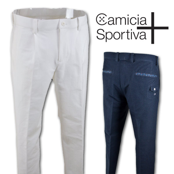 【 送料無料 】 カミーチャスポルティーバ メンズ パンツ (W79,W82,W85) 517172811 [ Camicia Sportiva+ ゴルフ ゴルフウェア パンツ ワンタック 青 グレー 黄色 大きいサイズ プレゼント ギフト アウトレット セール sale かっこいい golf ]