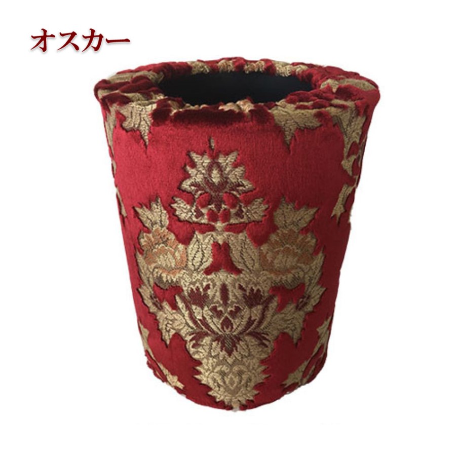 【4/15はP5倍！エントリ最大P9倍】ごみ箱 オスカー レッド 受注製作品 代引き不可｜トラック用品 トラック カー用品 自動車用品 内装 ゴミ箱 ごみ入れ ターン TURN ダストボックス 和柄 レトロ インテリア