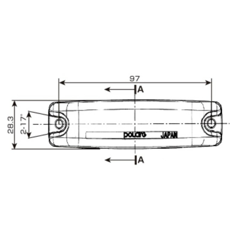 5492297 2597A POLARG 3型LED車高灯 24V 橙 コード長80 トラック用品 トラック用LED車高灯 小糸 KOITO コイト  ポラーグ フルハーフ 箱車 LED 車高灯 【完売】