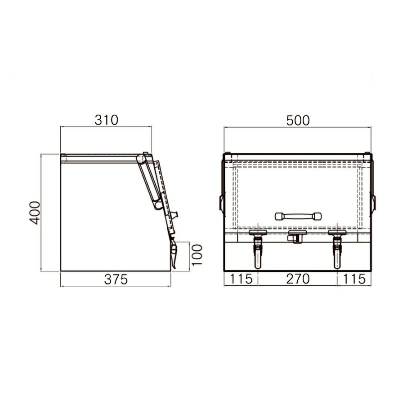 ぴーぷさん専用HKK-750B ステンレス工具箱 B型 幅750mm HKK-750B ステンレス工具箱 B型 幅750mm 日本ボデーパーツ工業