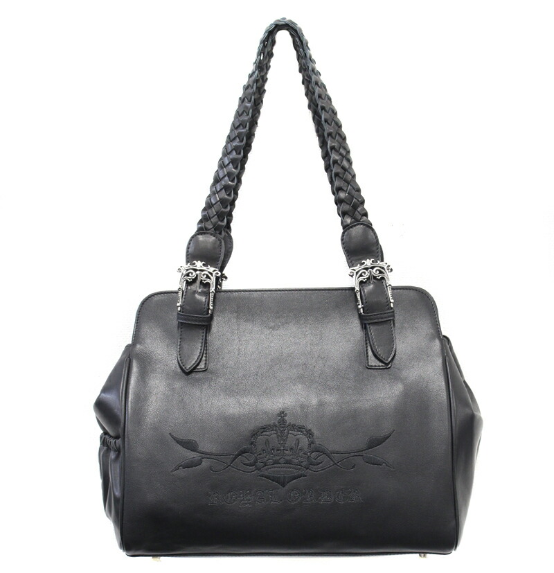 ロイヤル購入注文【堅苦しさ】Logo w/ Braided handle handbag【御徒面子】 【ROYAL ORDER】