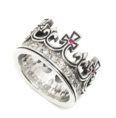 ロイヤルオーダー　ダブルティアラ スカル　リング　 order ダイヤ ロイヤルオーダー ROYAL CROWN w/BLACK DIAMONDS 詳細ページ 【公式