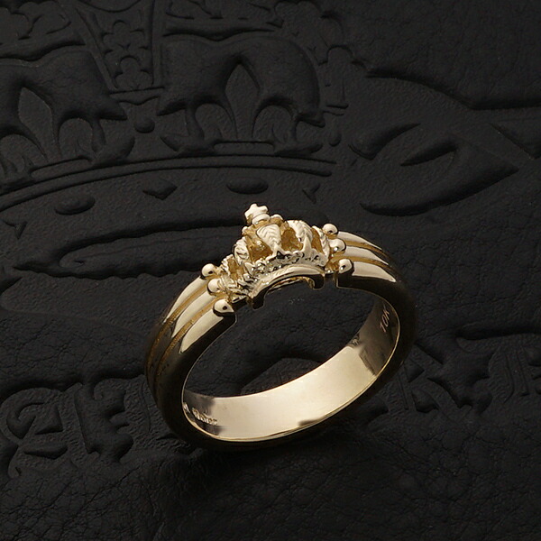 【お積もり書き商いもの】ロイヤル購入注文【堅苦しさ】【輪っか】CROWN TRIPLE BAND 10KGOLD【ROYAL ORDER】