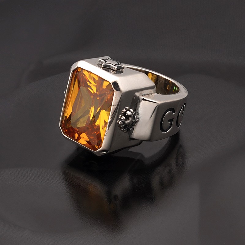 楽天市場】ロイヤルオーダー【公式】【リング】DEMI GOD SQUARE w/ONYX