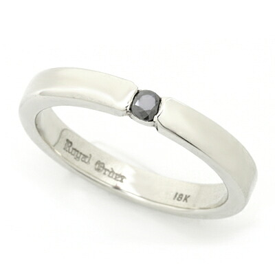 【お積もり書き商いもの】ロイヤル購入注文【堅苦しさ】【輪っか】HALO RING w/BLACK DIAMOND 18K WHITEGOLD【ROYAL ORDER】