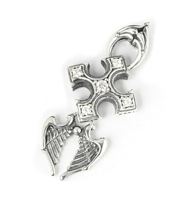 ロイヤル購入注文【堅苦しさ】【シャンデリヤ】New Cross w/Wing \u00265CZ on Cross 【ROYAL ORDER】