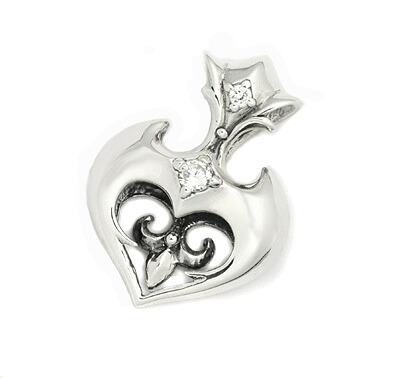 ロイヤル購入注文【堅苦しさ】【シャンデリヤ】Heart with 2CZ and FDL 【ROYAL ORDER】