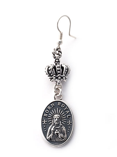 ロイヤルオーダー【公式】 MADONNA w/ CROWN HOOK EARRING　(1個単位)【ロイヤルオーダーイヤリングピアス】 【ROYAL ORDER】