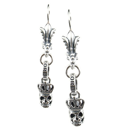 ロイヤルオーダー【公式】【イヤリング/ピアス】 SKULL W CROWN（1個単位）【ロイヤルオーダーイヤリングピアス】 【ROYAL ORDER】 17,094円