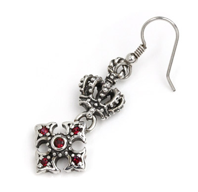 ロイヤルオーダー【公式】【イヤリング/ピアス】 SML ANTOINETTE FDL CROSS SWAROVSKI(1個単位)【ロイヤルオーダーピアス】 【ROYAL ORDER】
