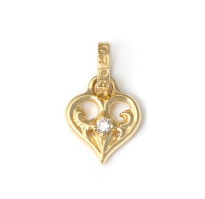 【お見積もり商品】ロイヤルオーダー【公式】【ペンダント】 SMALL ALLEGRA HEART W/DIAMOND 18KGOLD 【ROYAL ORDER】