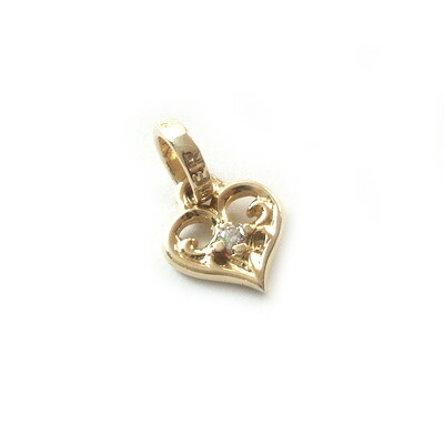 【お見積もり商品】ロイヤルオーダー【公式】【ペンダント】 SMALL ALLEGRA HEART W/DIAMOND 10KGOLD 【ROYAL ORDER】
