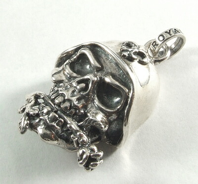 ロイヤル購入注文【堅苦しさ】【シャンデリヤ】HELMET SKULL w/ROSE 【ROYAL ORDER】 ネックレス・ペンダント-ジュエリー・アクセサリー