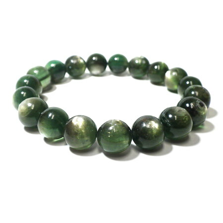 楽天市場】グリーンマイカインクォーツ 10ミリ 内周約17センチ AAA