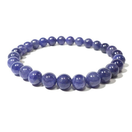 楽天市場】タンザナイト 5Aグレード 6.5mm玉ブレスレット 15.75g