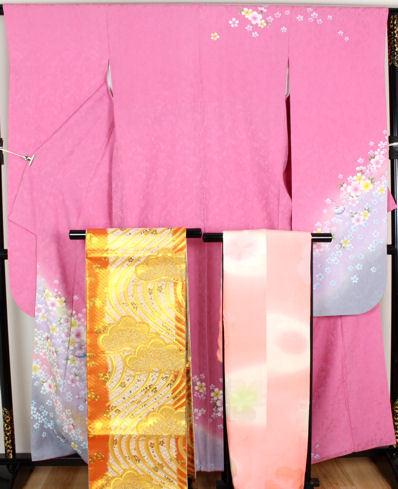 楽天市場】＼ 20％offクーポン ／ 振袖 長襦袢 袋帯 セット 正絹 桜 L