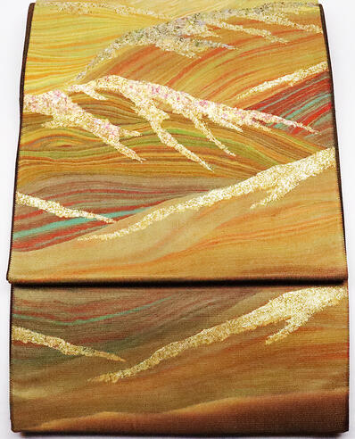 ＼ 20％offクーポン ／ 訪問着用 袋帯 正絹 墨流し 金彩波 Lサイズ F4884 未使用品 レディース 公式行事 オールシーズン オールシーズン 仕立て上がり 成人式 入学式 卒業式 結婚式まとめ買い 在庫限 ギフト 激安 まとめ買い 在庫限り 当日発送 即納 最強配送 送料無料 12,932円