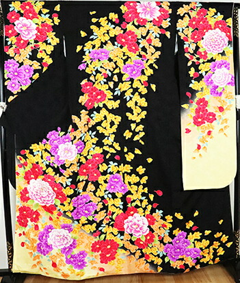 ＼ 20％offクーポン券 ／ 本振袖 正絹 黒 黄緑 牡丹桜 菊 花満開 L大きさ ki24885 新品 御召しもの レディース 成年者式 まとめ買い 店卸し資産極限点 差し上げ物  激安  まとめ買い   店卸し資産極限点 当日送りとどける 即納  最強またの日送りとどける 貨物輸送無料  差し上げ物 差し上げ物