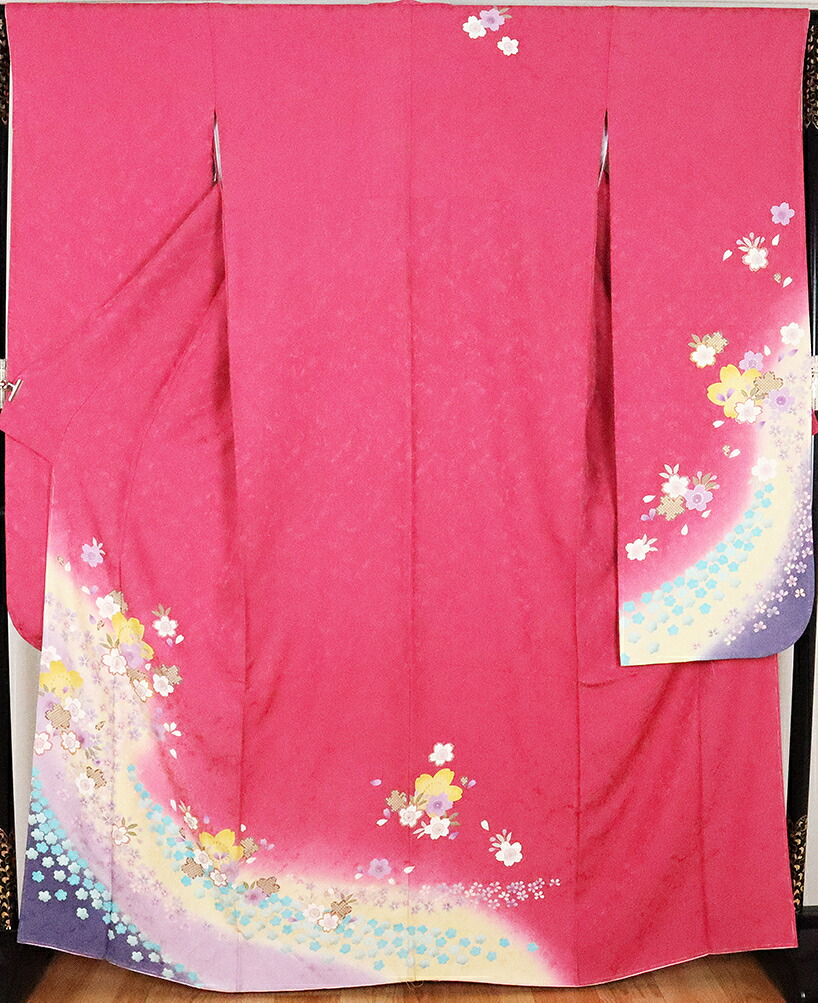 \ 20%offクーポン / 本振袖★正絹★桜・流水 トールサイズ ki25698【新品】まとめ買い 在庫限り ギフト 激安 まとめ買い 在庫限り 当日発送 即納 最強翌日配送 送料無料 ギフト ギフト|さかえや着物