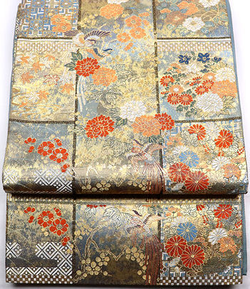 ＼ 特売品 ／ 袖用 袋帯 正絹 花鳥紋 鳳凰 梅 菊 牡丹 Lサイズ F3554 新品 レディース シルク オールシーズン 入学式 卒業式 結婚式 仕立て上がり 成人式 入学式 卒業式 結婚式まとめ買い 在庫限り ギフト 激安 まとめ買い 在庫限り 最強翌日配送 送料込み｜さかえや着物