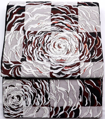＼ 特売品 ／ 【一点物】訪問着用★西陣織袋帯★正絹★煌彩　薔薇　F3542【新品】まとめ買い 在庫限り ギフト 激安 まとめ買い 在庫限り 当日発送 即納 最強翌日配送 送料込み｜さかえや着物