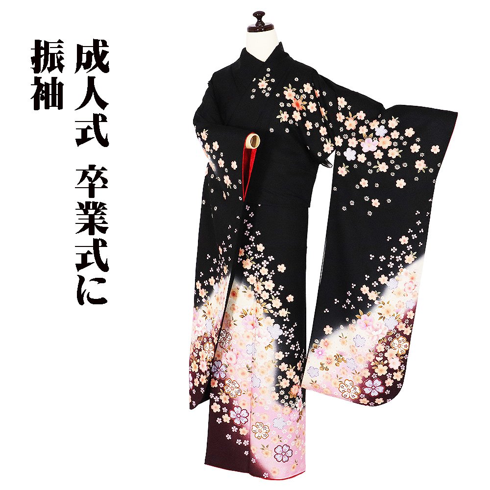 ＼ 20％offクーポン券 ／ 振袖 正絹 黒 サクラ色 桜 菊 M大きさ ki20512 美品 御召しもの レディース 成年者式  再利用 中古まとめ買い 店卸し資産極限点 差し上げ物  激安  まとめ買い   店卸し資産極限点 当日送りとどける 即納  最強またの日送りとどける 貨物輸送無料  差し上げ物 差し上げ物