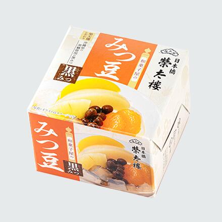 *送料無料/栄太郎和菓子屋のみつ豆　黒みつ　225ｇｘ6缶ｘ4　/●別途加算★北海道/九州 300円 ★沖縄500円/火曜締　翌週の火曜発送/｜さかした米店