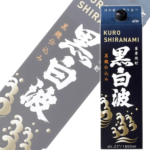 楽天市場】（期間限定セール）さつま 白波 黒麹（黒白波）パック 25度