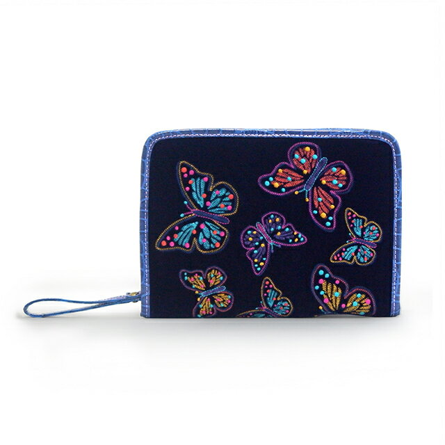 最高の 楽天市場 アナスイ ミニ Anna Sui Mini 母子手帳ケース 母子手帳カバー ジャバラ バタフライ刺繍 ブルー 大容量 Lサイズ マルチケース パスポートケース トラベルポーチ 旅行ポーチ 手帳ケース マタニティアイテム レディース 出産祝い 女性 婦人