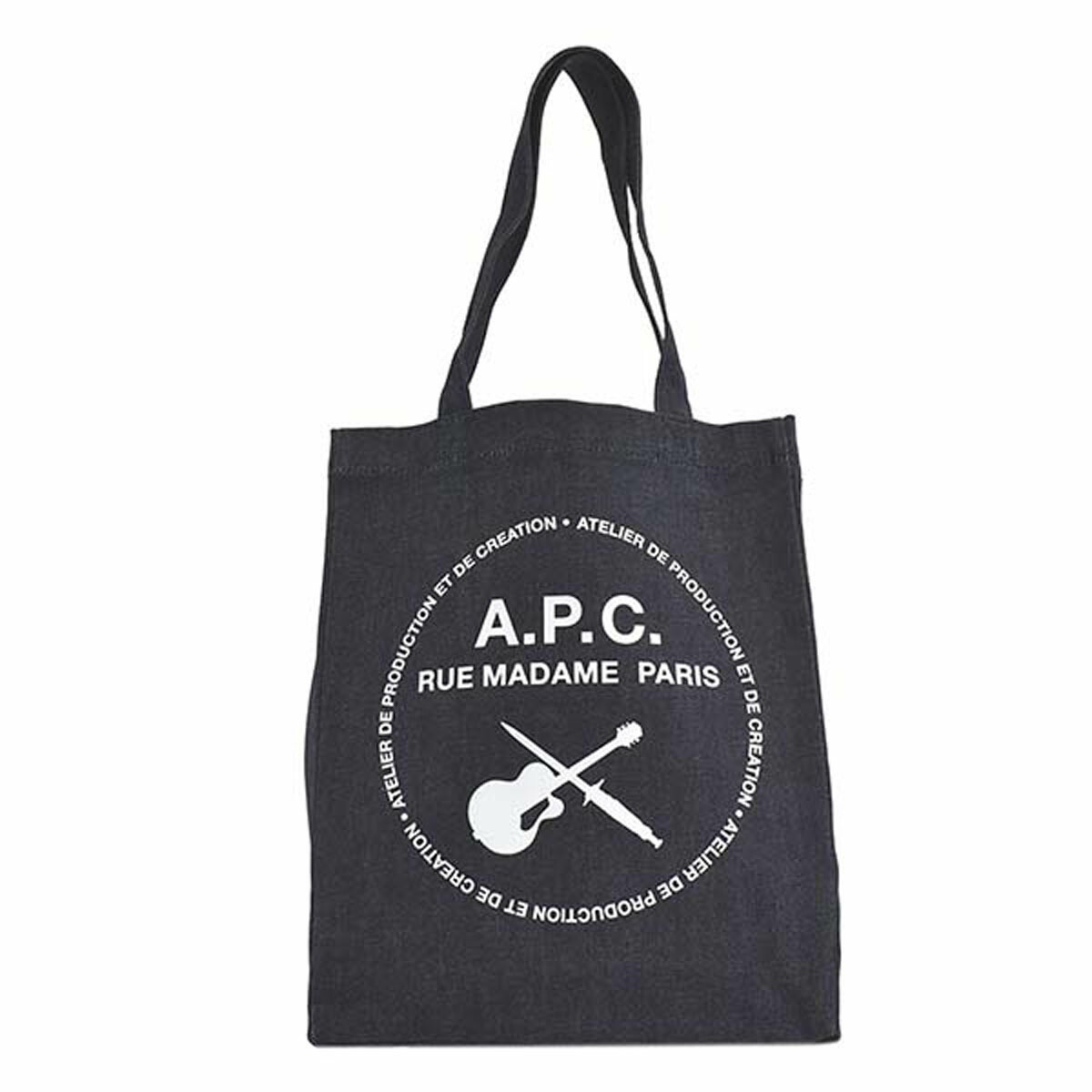 関税送料込♪A.P.C./Diane ペイズリー ロゴ デニム トートバッグ 関税送料込♪A.P.C./Diane ペイズリー ロゴ デニム トートバッグ