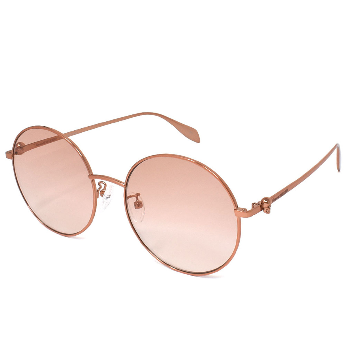 アレキサンダーマックイーン Alexander McQueen サングラス AM0275S 004 アジアンフィット スカル レディース ヌード+オレンジグラデーション 23,430円