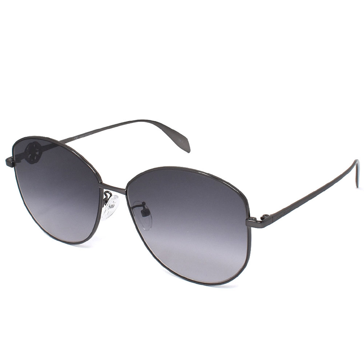 アレキサンダーマックイーン Alexander McQueen サングラス AM0288S 001 アジアンフィット レディース ルテニウム+グレーグラデーション｜Salada Bowl-おしゃれブランド通販