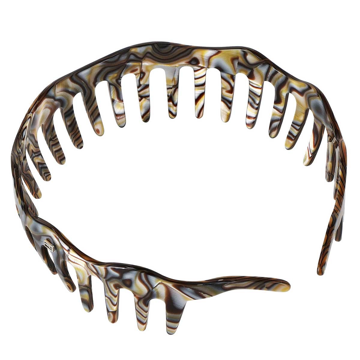 アレクサンドルドゥパリ　カチューシャ　ベロア　べっ甲柄 ALEXANDRE DE PARIS（アレクサンドル ドゥ パリ） アレクサンドル ドゥ