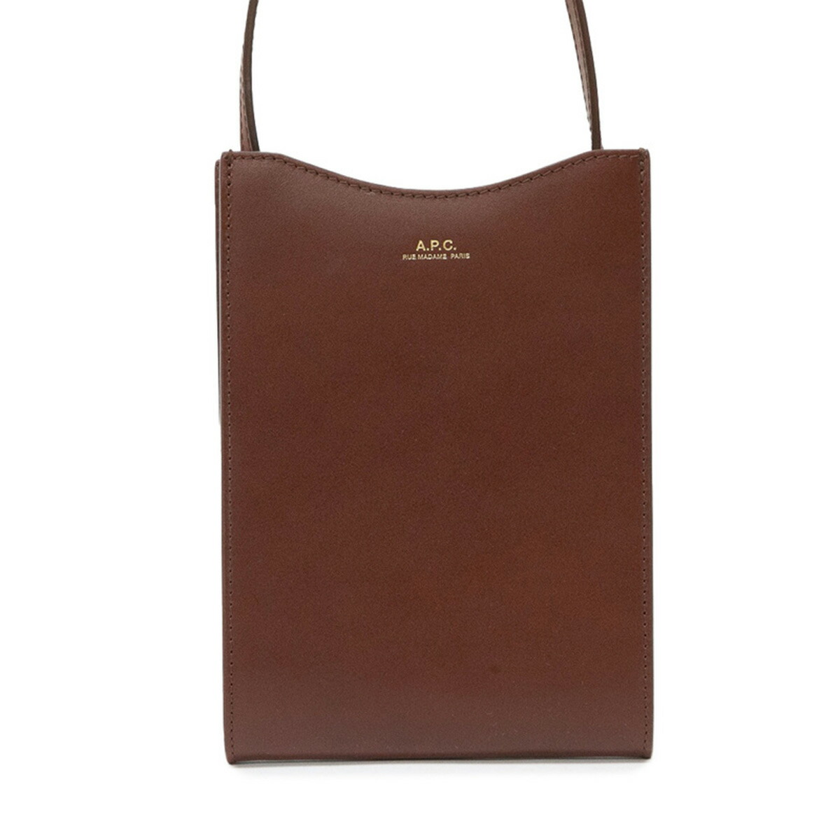 アーペーセー A.P.C. バッグ ポシェット 斜め掛けバッグ ミニショルダーバッグ F63412 PXBMW CAD JAMIE NECK POUCH ジェイミー ネックポーチ NOISETTE ブラウン