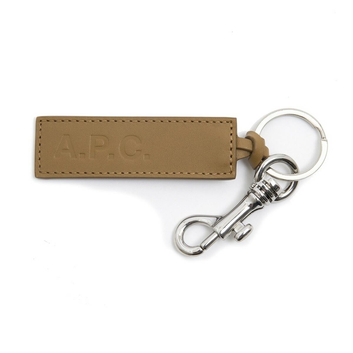A.P.C. キーリング 新品 巾着付き ブラウン アーペーセー A.P.C. キーリング 定番 ブラウン メンズ