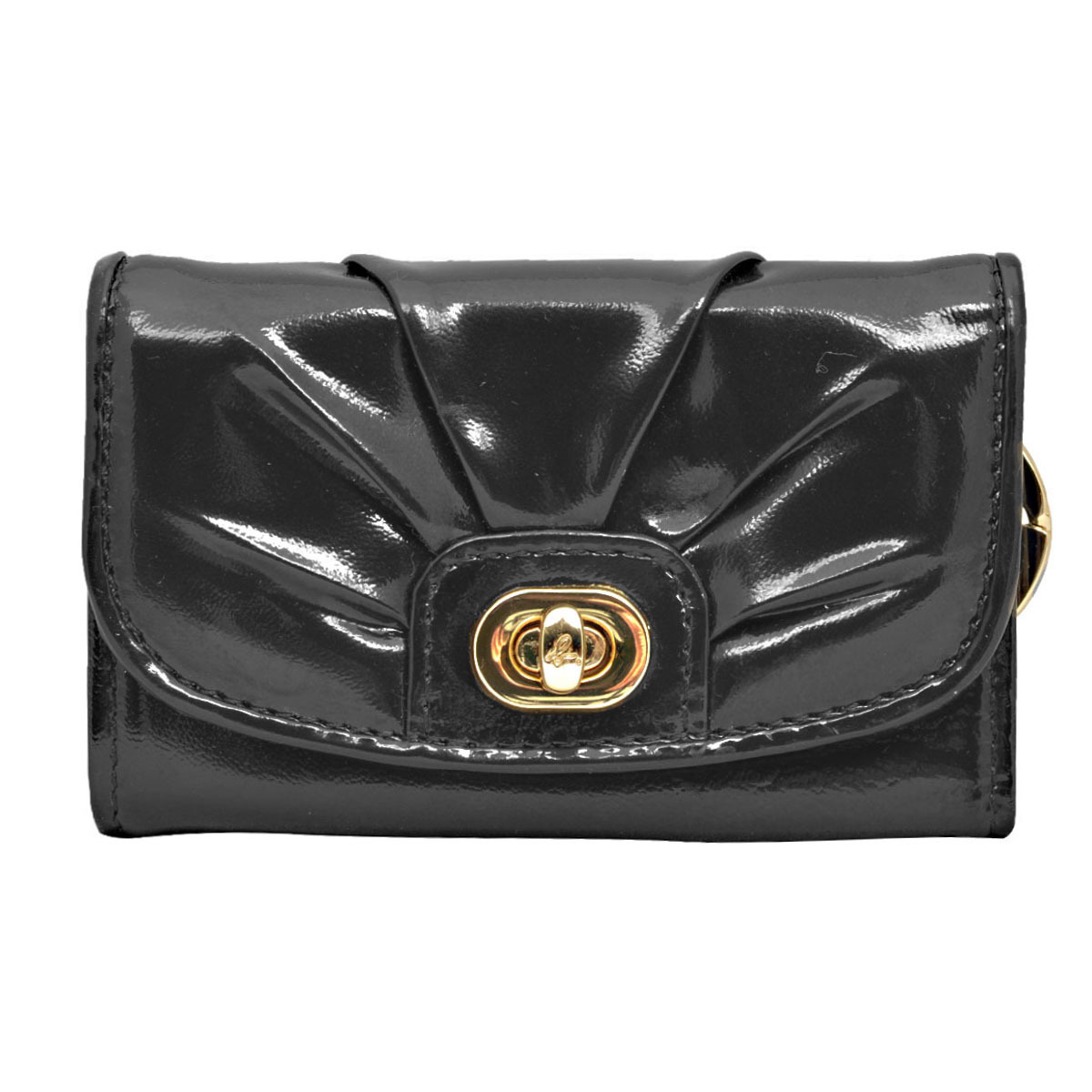 【※アウトレット※】アニエスベー agnes b. アニエスベーボヤージュ agnes b. VOYAGE キーケース キーリング付き 6連キーケース エナメル ZW15a NMR-12 7 ブラック