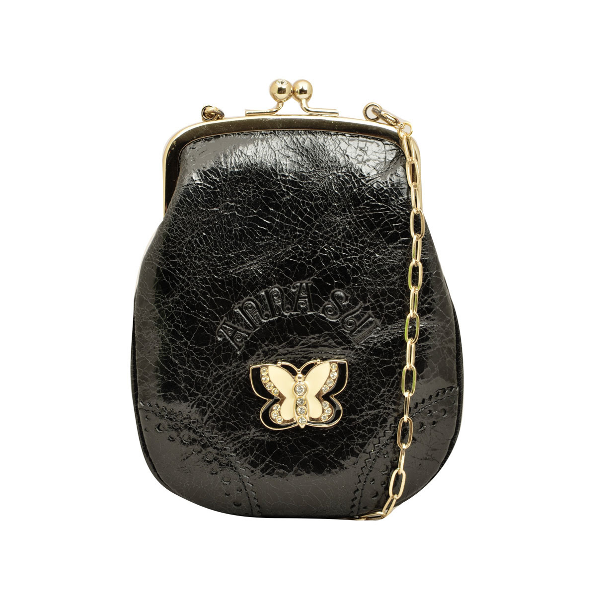 【※アウトネットボール※】アナスイ ANNA SUI チェーン店付き添い人 金入れ ミニ合切袋 ポシェット 御釣り入れ 307037 10 黒いこと