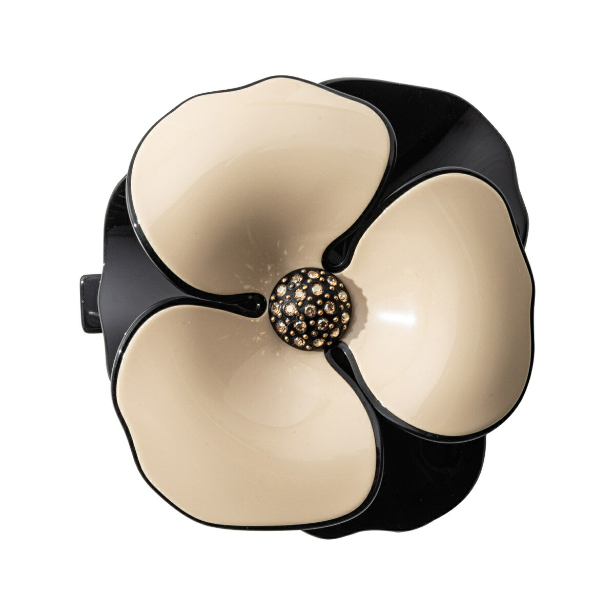 アレクサンドル ドゥ パリ ALEXANDRE DE PARIS アクセサリー ヘアアクセサリー バレッタ カメリア リズレ フラワー 花 AA8-12285-02-S1 CAMELIA LISERE レディース 髪留め ベージュ+ブラック 22,338円
