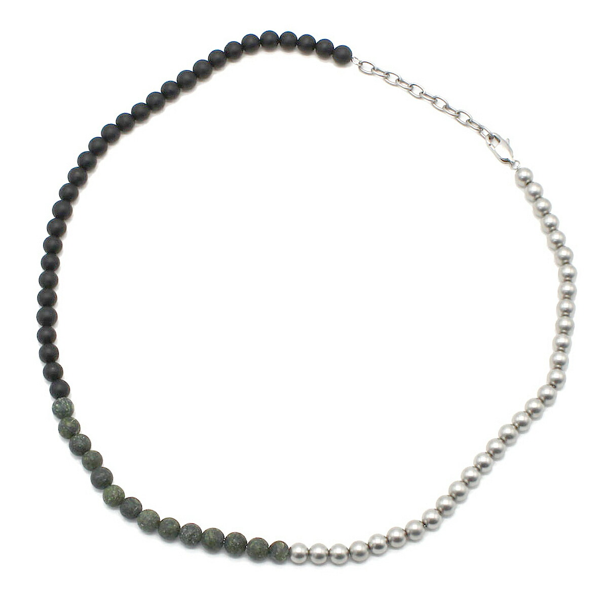アルマーニエクスチェンジ ARMANI EXCHANGE ネックレス アクセサリー AXG0140040 メンズ マットシルバー+ブラック+グリーン｜Salada Bowl-おしゃれブランド通販