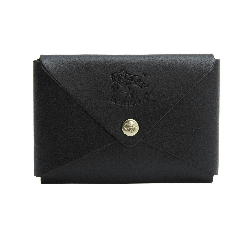 イルビゾンテ IL BISONTE 名刺入れ SCC031 BK109B CLASSIC CARD CASE クラシックカードケース NERO BK109B ブラック