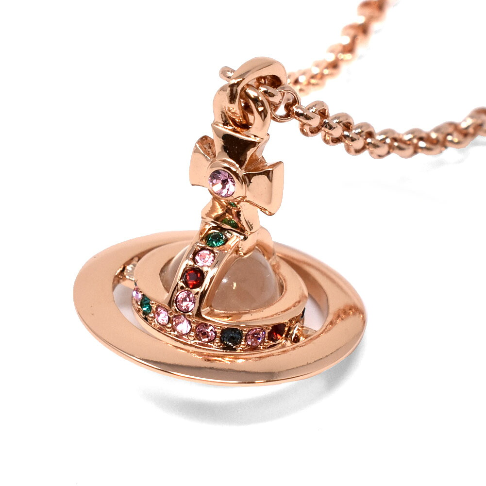 Vivienne Westwood ヴィヴィアン ウエストウッド ネックレス 63020098 G002 CN NEW PETITE ORB PENDANT ニュー プチ オーブ ペンダント ピンクゴールド