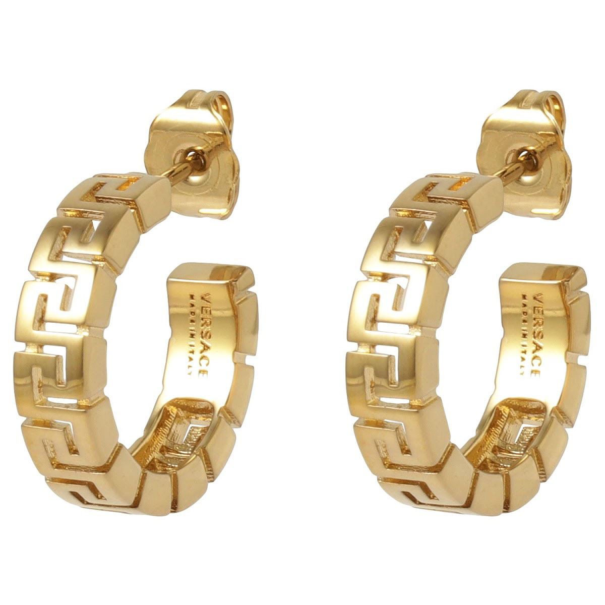 正規】 VERSACE ヴェルサーチェ グレカ フープ ピアス グレカ フープイヤリング ゴールド | VERSACE JP