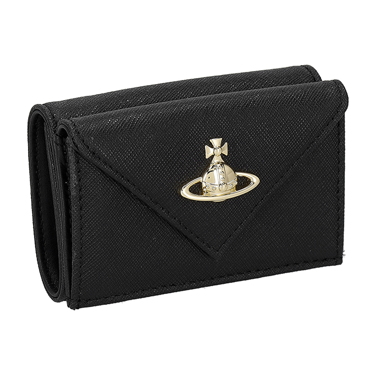 ヴィヴィアンウエストウッド Vivienne Westwood 紙入れ 三つ折り紙入れ 折りたたみ紙入れ 御釣り入れ付き添い人 5115002EW L001N N402 ENVELOPE BILLFOLD WITH POCKET レディース 黒いこと