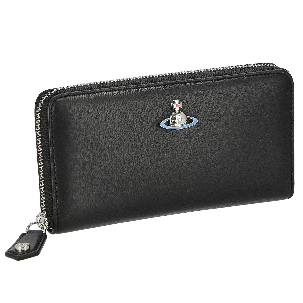 ヴィヴィアンウエストウッド Vivienne Westwood 紙入れ 長紙入れ ラウンドジッパー長紙入れ 御釣り入れ付き添い人 51050023 N403 レディース 黒いこと 本革 なめし革
